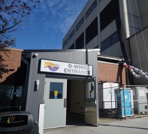 D-Wing Becomes Temporary Main Entrance at BGH